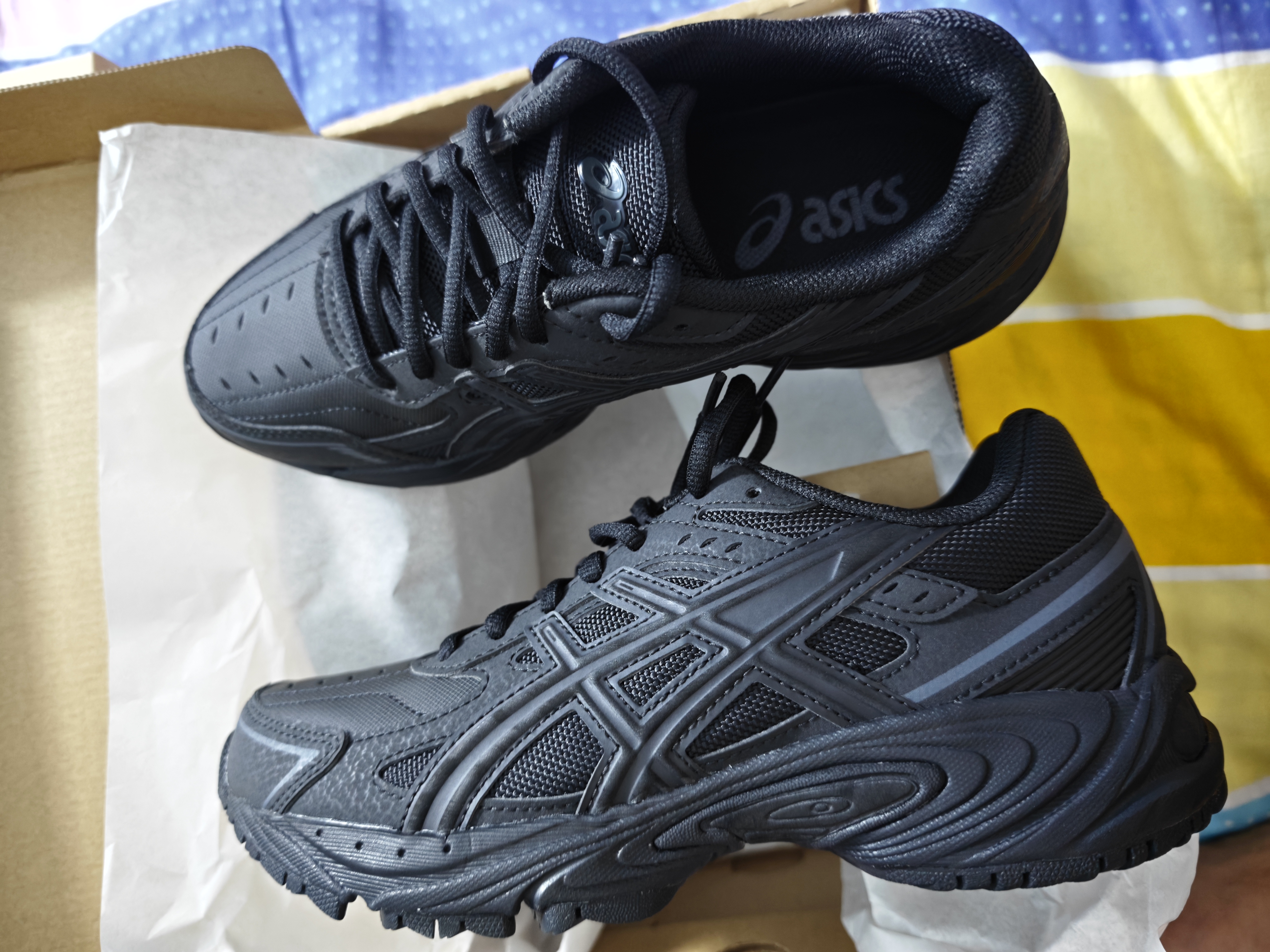 亚瑟士ASICS运动休闲鞋男鞋女鞋情侣百搭运动鞋复古跑鞋 GEL-170TR 黑色 38 实拍图