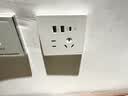 霍尼韦尔（Honeywell）开关插座面板哑光 五孔带双USB+Type-c 15W快充T3白 实拍图