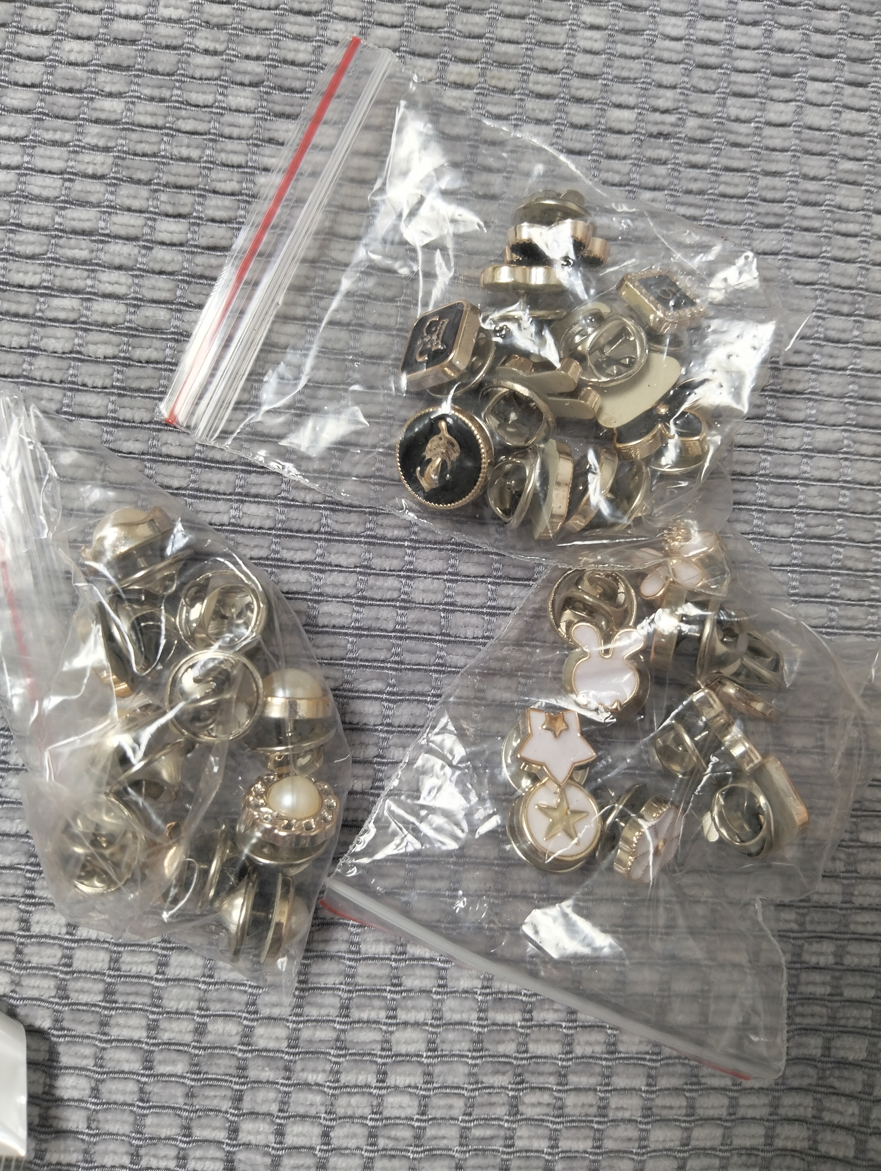 秉优 轻奢免缝纽扣30件套 百搭暗扣防走光扣子可拆卸隐形按扣摁扣钉扣 实拍图