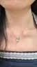 蓝眼泪水滴项链小众设计感海蓝宝吊坠锁骨链七夕礼物送女友女生 L148蓝眼泪项链 实拍图