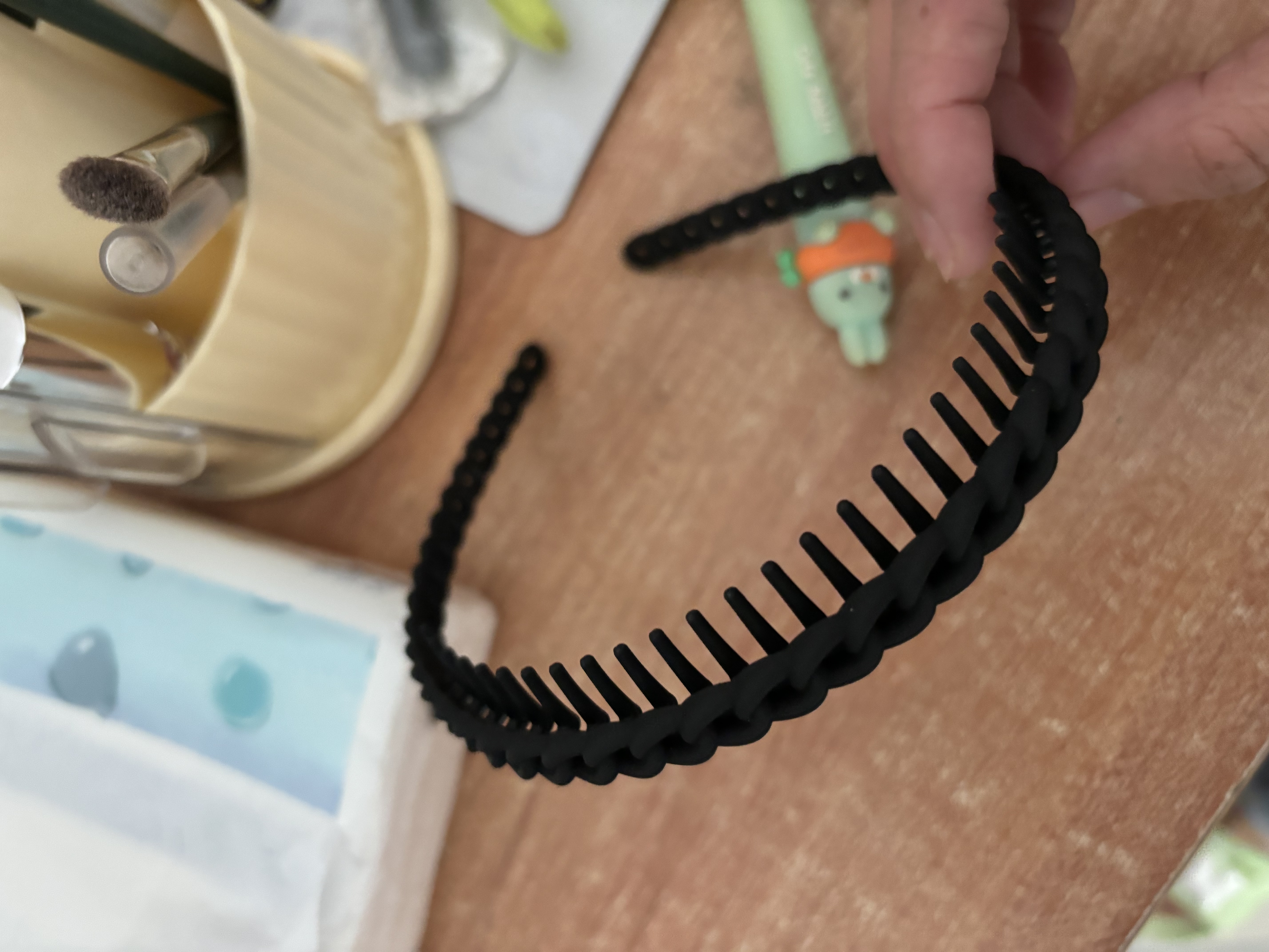 优家（UPLUS）带齿防滑洗脸发箍编发款头箍碎发整理器男女束发带发卡洗脸 晒单实拍图