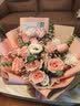 馨仪教师节鲜花速递玫瑰向日葵康乃馨花束送女友老婆生日礼物同城配送 11朵粉玫瑰混搭花束 实拍图