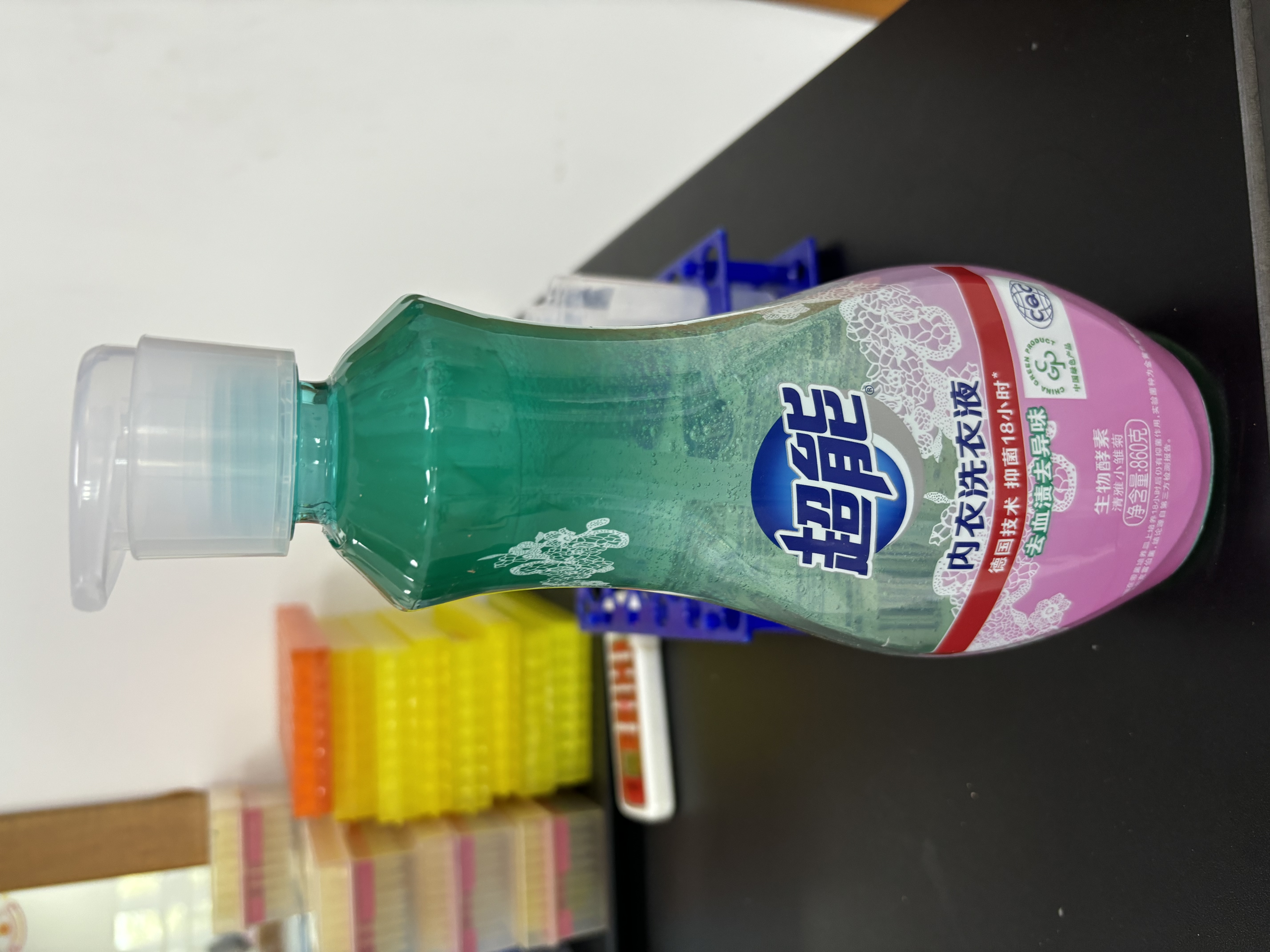 超能 内衣洗衣液 1.72斤(860g*1瓶) 内衣专用 长效抑菌 内衣内裤洗 实拍图