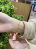 中国黄金（CHINA GOLD）黄金手链女足金首饰凤尾手链素金生日618送女朋友礼物送老婆 时尚凤尾手链 约2.6g 实拍图