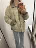 坦博尔轻薄羽绒服女小香风小个子穿时尚百搭短款翻领外套TD236266 奶茶棕 XS 155/80A(建议体重115斤以内) 实拍图