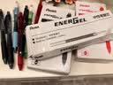 派通（Pentel ）【开学必购】BLN105按动黑色中性笔高颜值0.5mm签字笔商务学生速干水笔水性笔文具 黑杆黑芯12支 实拍图