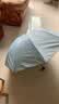 天堂伞伞双层防晒伞防紫外线太阳伞雨伞晴雨伞两用小清新遮阳伞 蓝色（双层树叶） 实拍图
