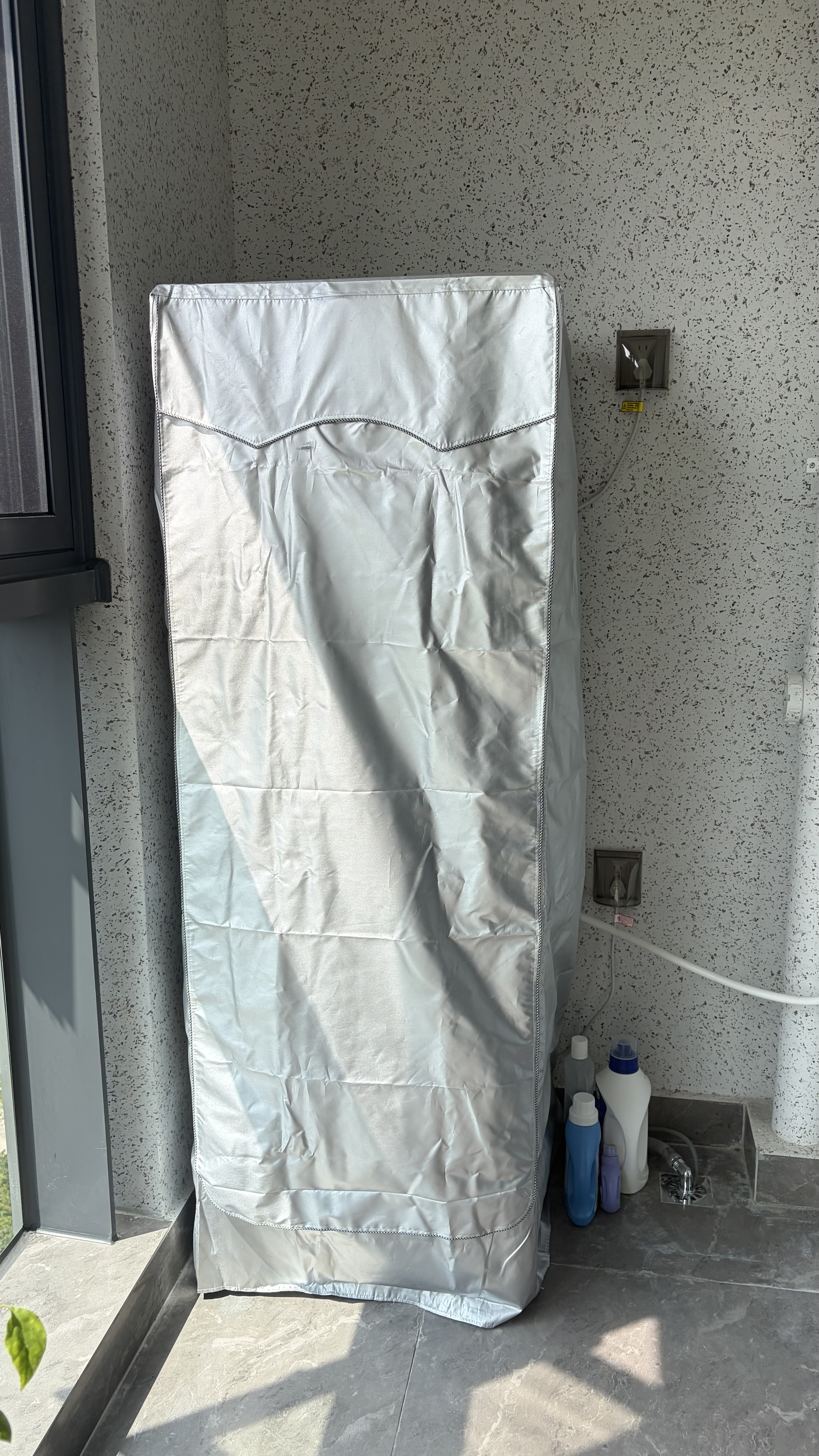 柯锐迩洗烘一体机罩防水防晒罩滚筒洗衣机+烘干机保护罩洗烘套装罩通用西门子松下海尔小天鹅防水防尘罩 实拍图