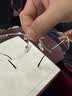 依视路（ESSILOR） 钻晶系列高清耐磨防蓝光近视薄镜片配度数眼镜架男女镜框 钛+金属-无框-2170GD-金色 镜框+依视路膜岩高清1.60现片 实拍图