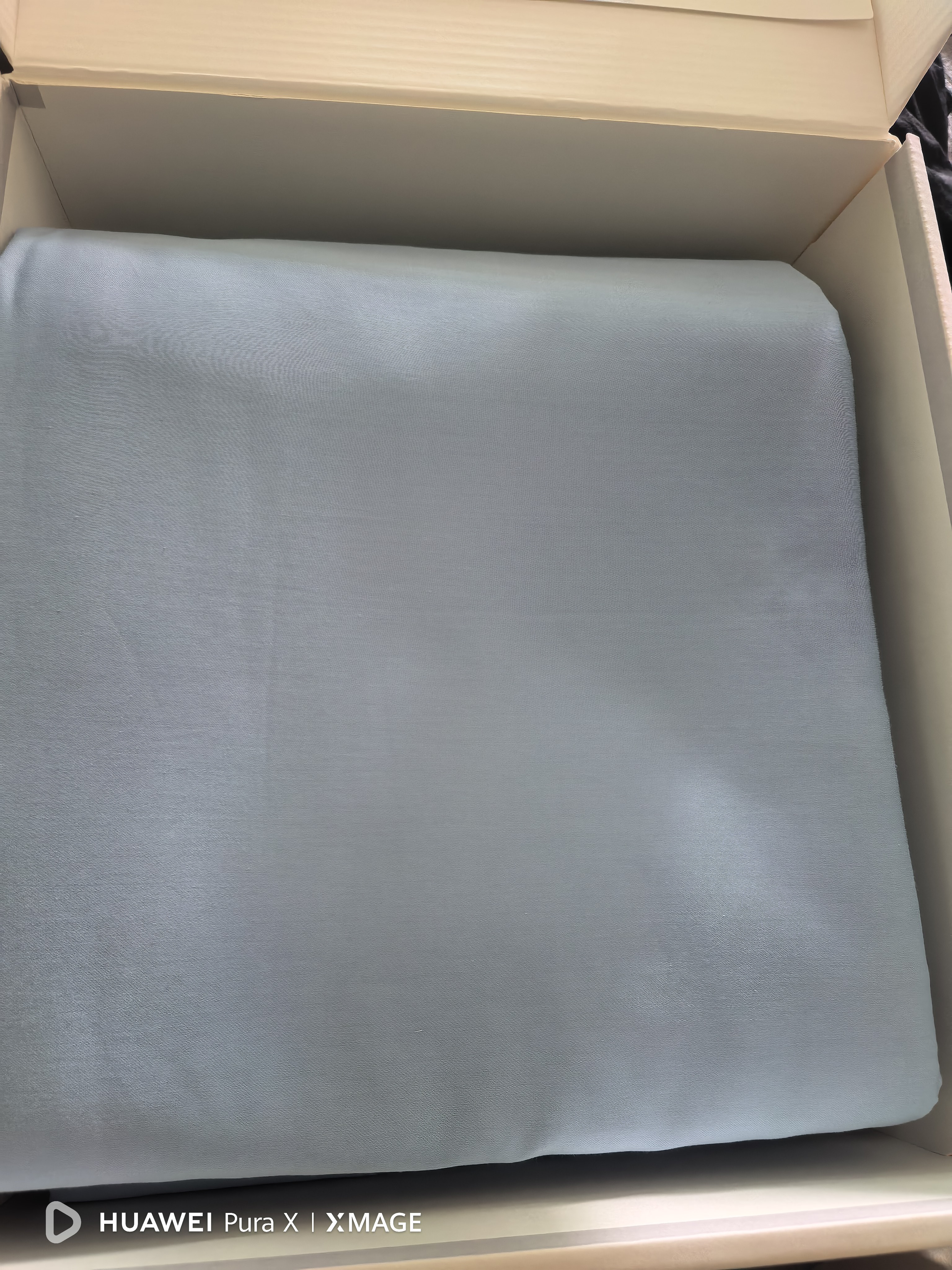 亚朵星球 新款 纯色全棉四件套100%精梳棉 母婴级面料 天蓝-1.5m床-床单款 实拍图