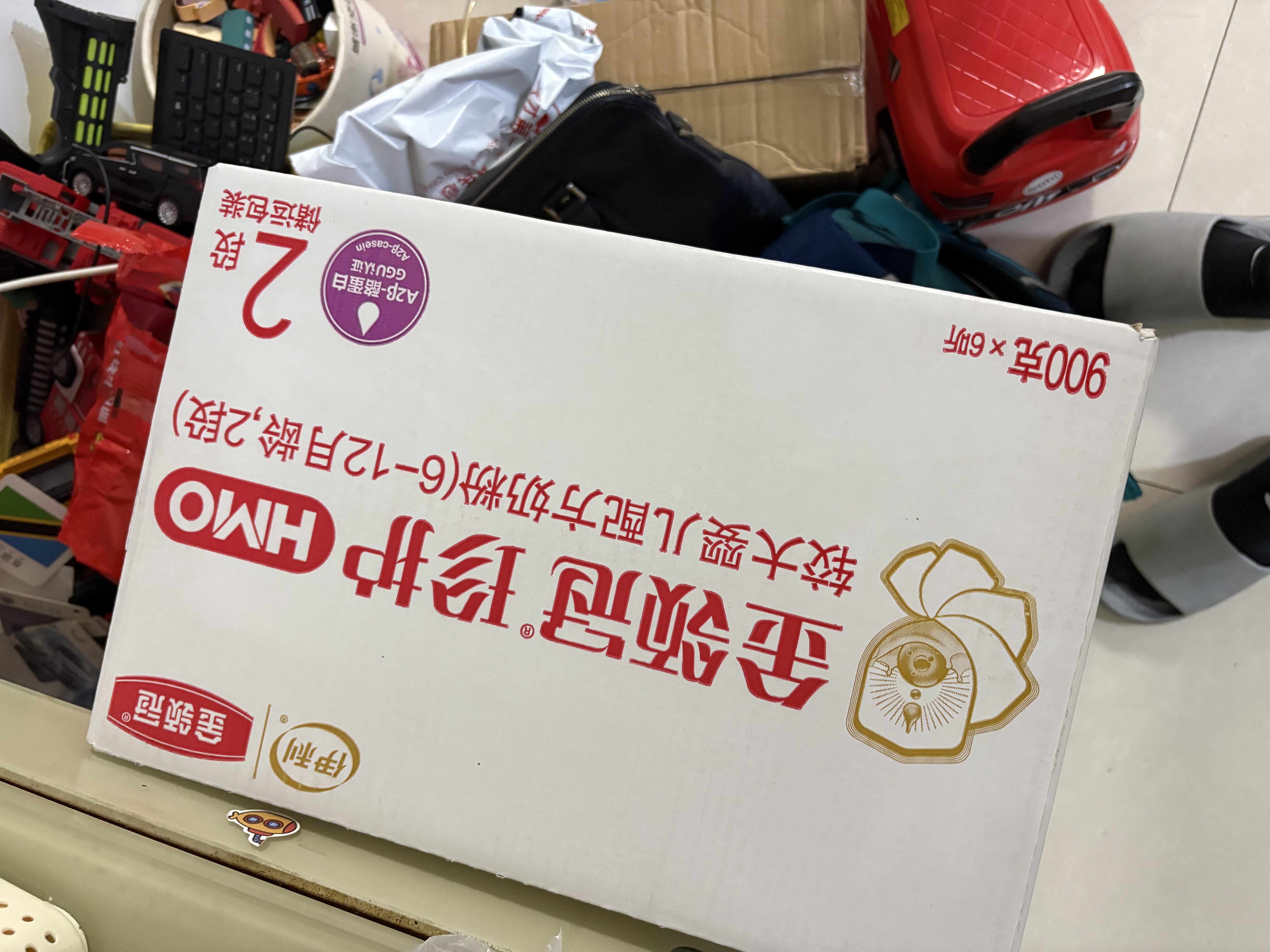 伊利金领冠珍护2段900g 新国标6-12个月较大婴儿配方 超凡乳源HMOs 2段 珍护 900g 6罐 实拍图
