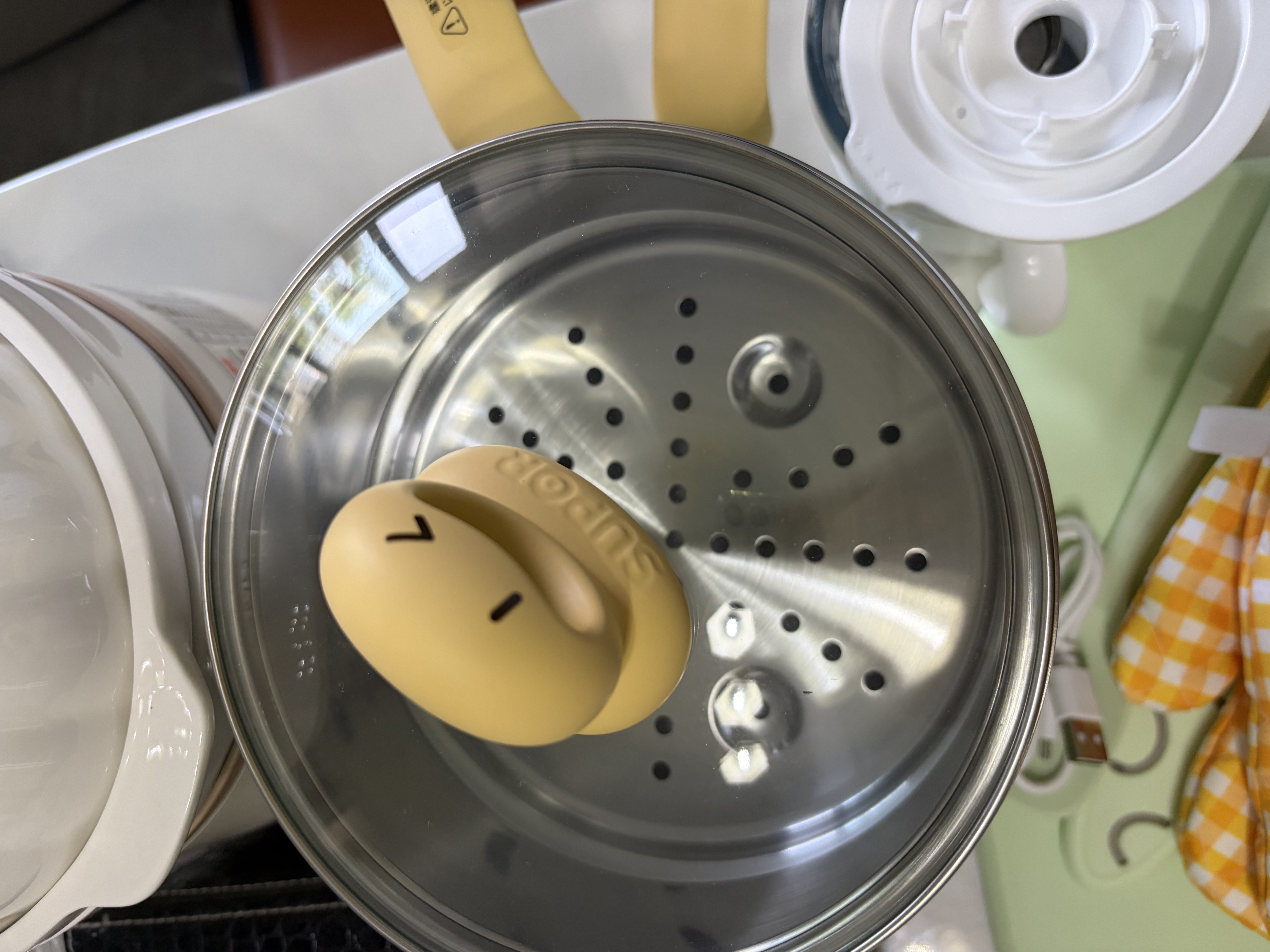 苏泊尔（SUPOR）奶锅不粘锅平底辅食锅 煮面汤锅热奶 辅食工具套装 TH2303E 实拍图
