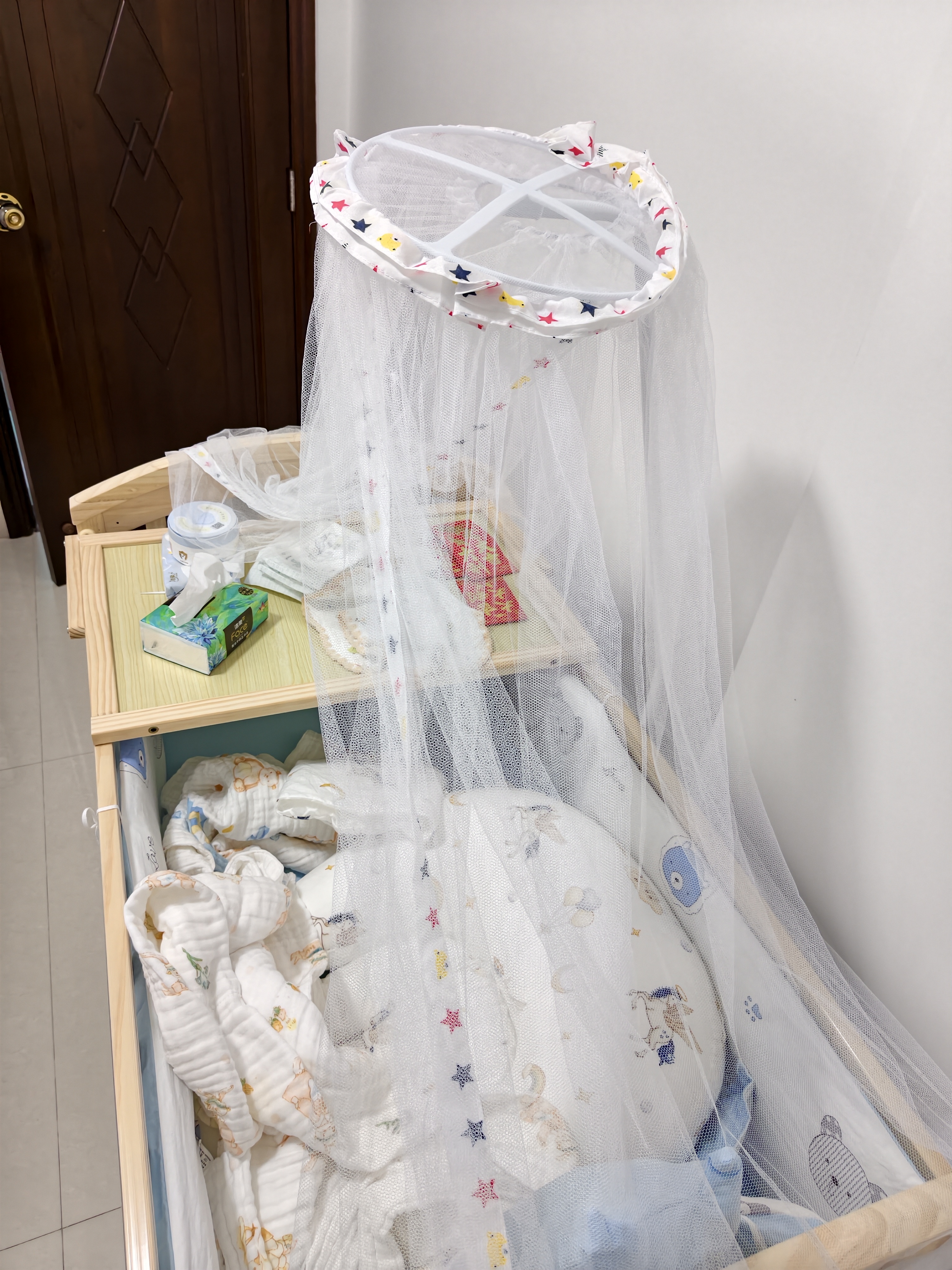ANGI BABY婴儿床实木无漆多功能宝宝床新生儿可移动摇床可拼接加长儿童床 实拍图