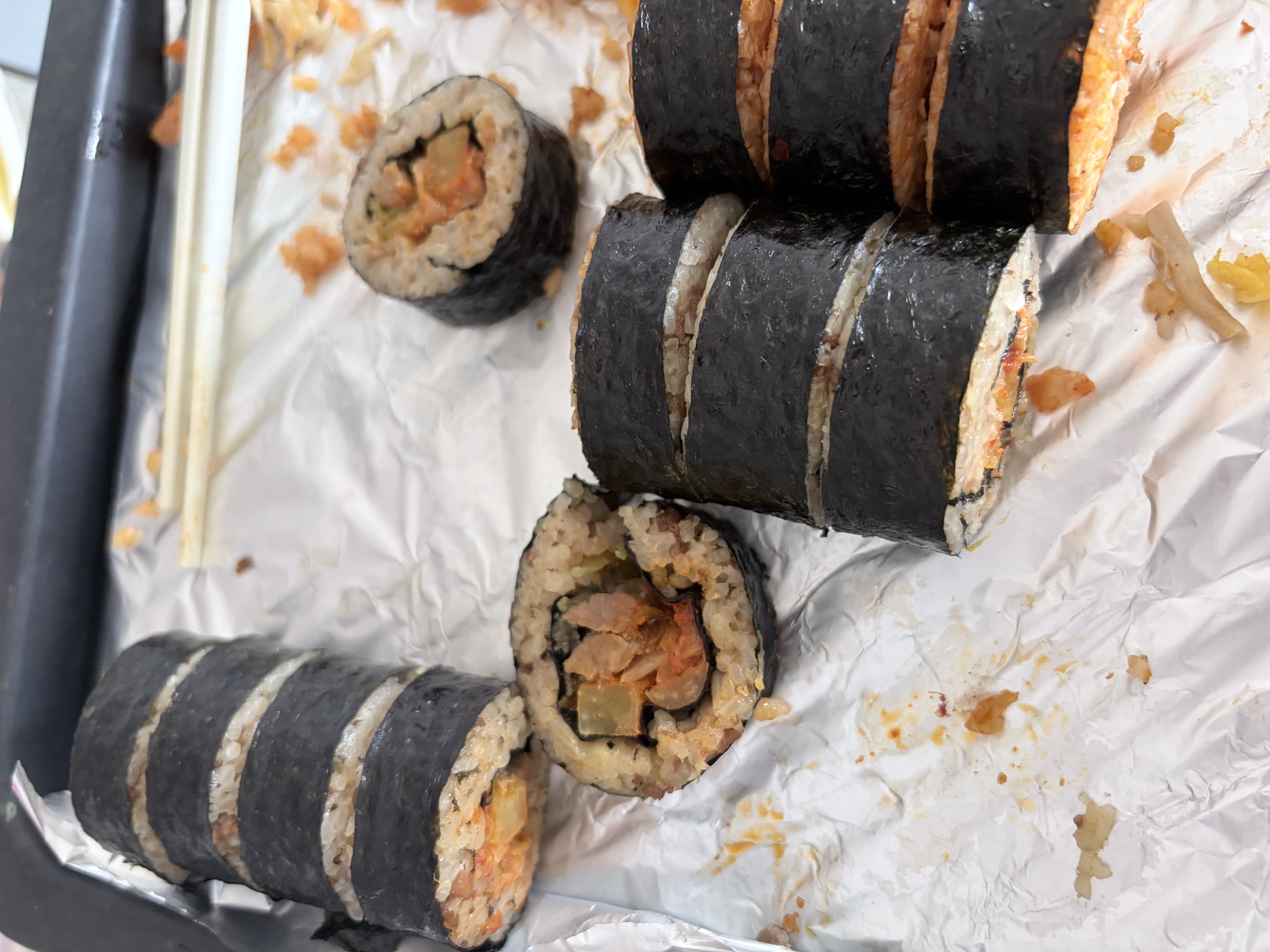 必品阁双拼紫菜包饭卷920g 泡菜烤肉*2+石锅拌饭*2 早餐饭团 实拍图