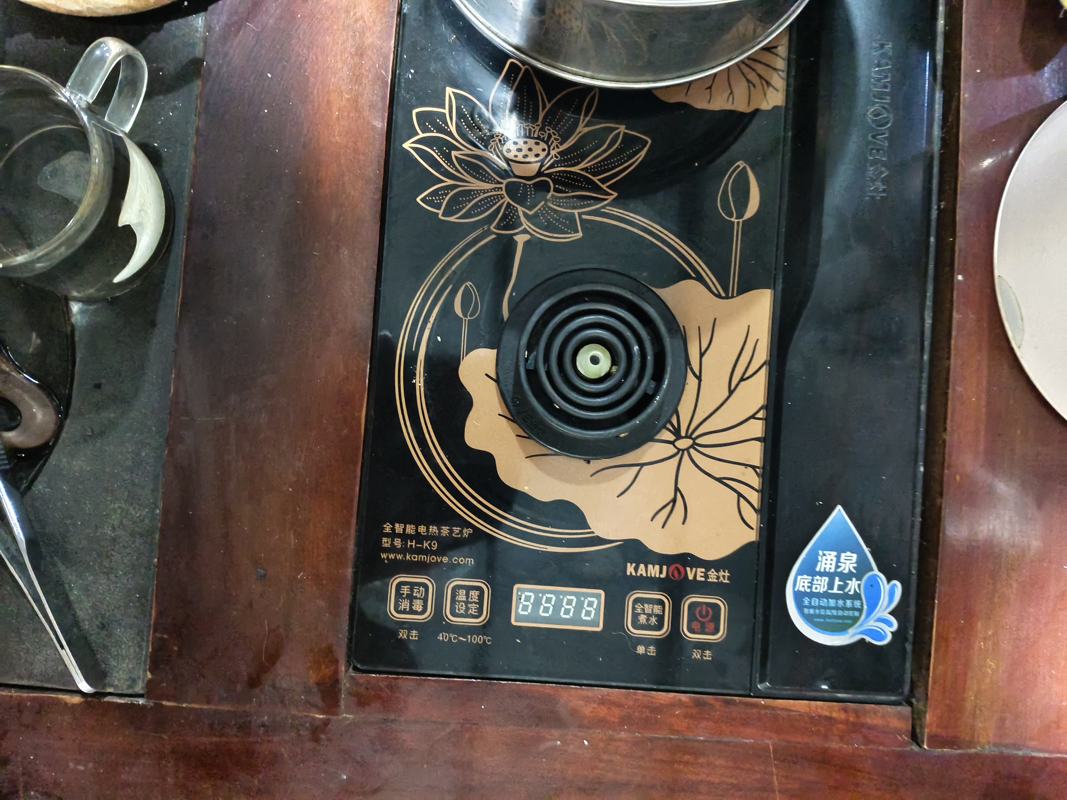 金灶（KAMJOVE）全自动上水电热水壶 茶台烧水壶全自动一体保温恒温热水壶 H-K9 H-K9【20*37CM台嵌两用】 实拍图