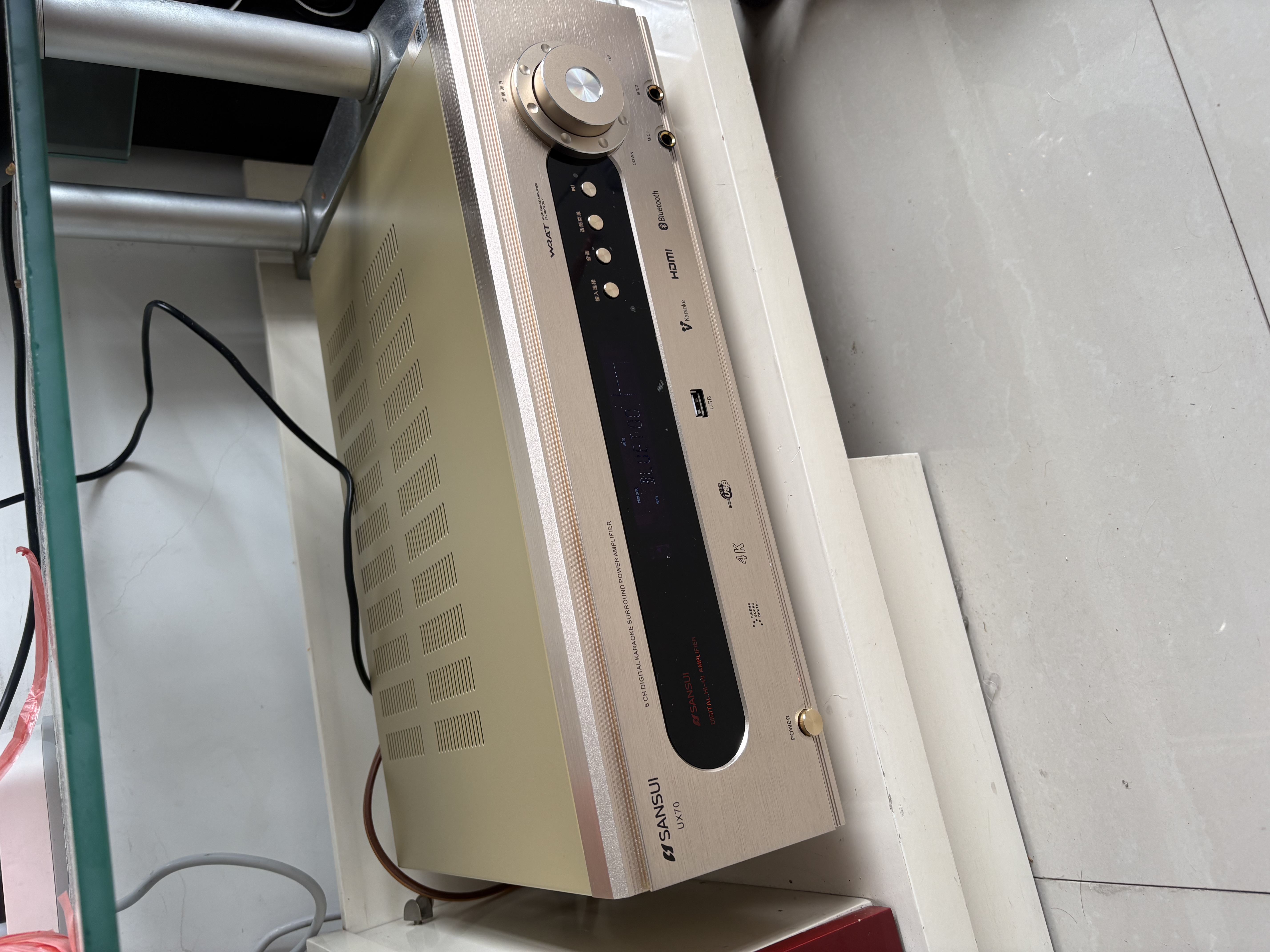 山水（SANSUI）DM4 家庭ktv音响功放机 定阻功率放大器 高保真无线智能蓝牙大功率音乐音响功放 实拍图