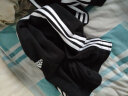 阿迪达斯（adidas）男裤 秋新款运动裤跑步健身训练休闲裤子三条纹舒适长裤 IC9417/黑色小脚裤 M (175/80A) 实拍图