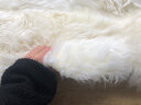澳羊一族 澳洲皮毛一体纯羊毛沙发垫整张羊皮羊毛飘窗垫客厅卧室椅垫 白色 4拼 200cm×120cm 实拍图
