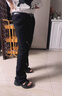 可扬慕美式vibe裤子ins高街潮牌拉链黑色工装牛仔裤男修身直筒微喇叭裤 黑色E66 XL 建议【120-140斤】 实拍图