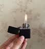 ZIPPO打火机之宝防风煤油黑裂漆 生日礼物送男友斜光含油礼盒 实拍图