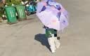 儿童雨伞小学生男孩幼儿园女孩上学专用小朋友宝宝小孩伞女童男童 爱心库洛米【防水套+口哨】 实拍图