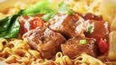统一满汉大餐 台式半筋半肉牛肉面 碗面 200g*8碗 方便面速食面泡面  实拍图