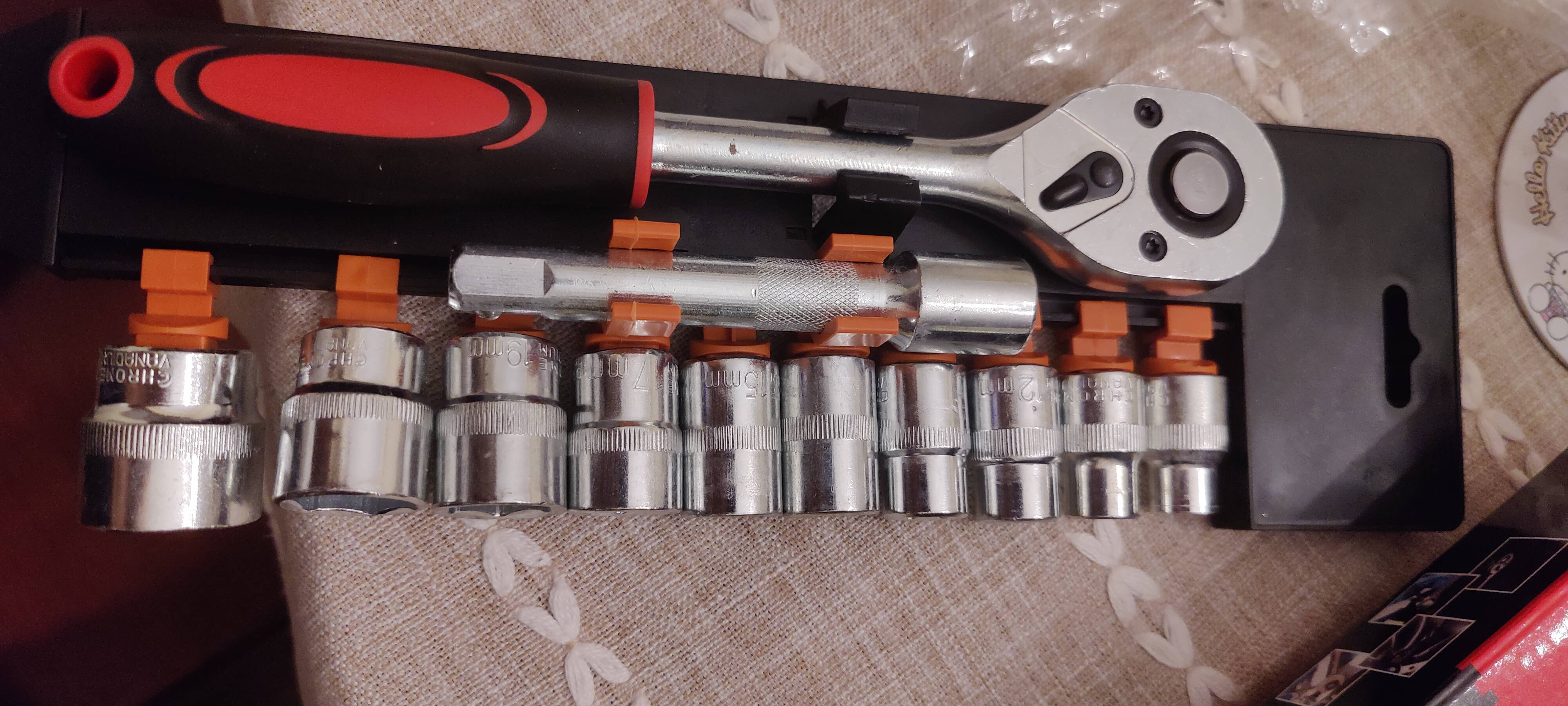 研然 多功能棘轮套筒扳手套装快速汽修工具维修【14件套大飞】 实拍图