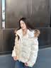 波司登（BOSIDENG）【谷爱凌同款】26冬新款90绒羽绒服女复古工装脱卸帽毛领保暖外套 旷野白8M88-卡码拍大 S 160/84A 体重约100-110斤 实拍图