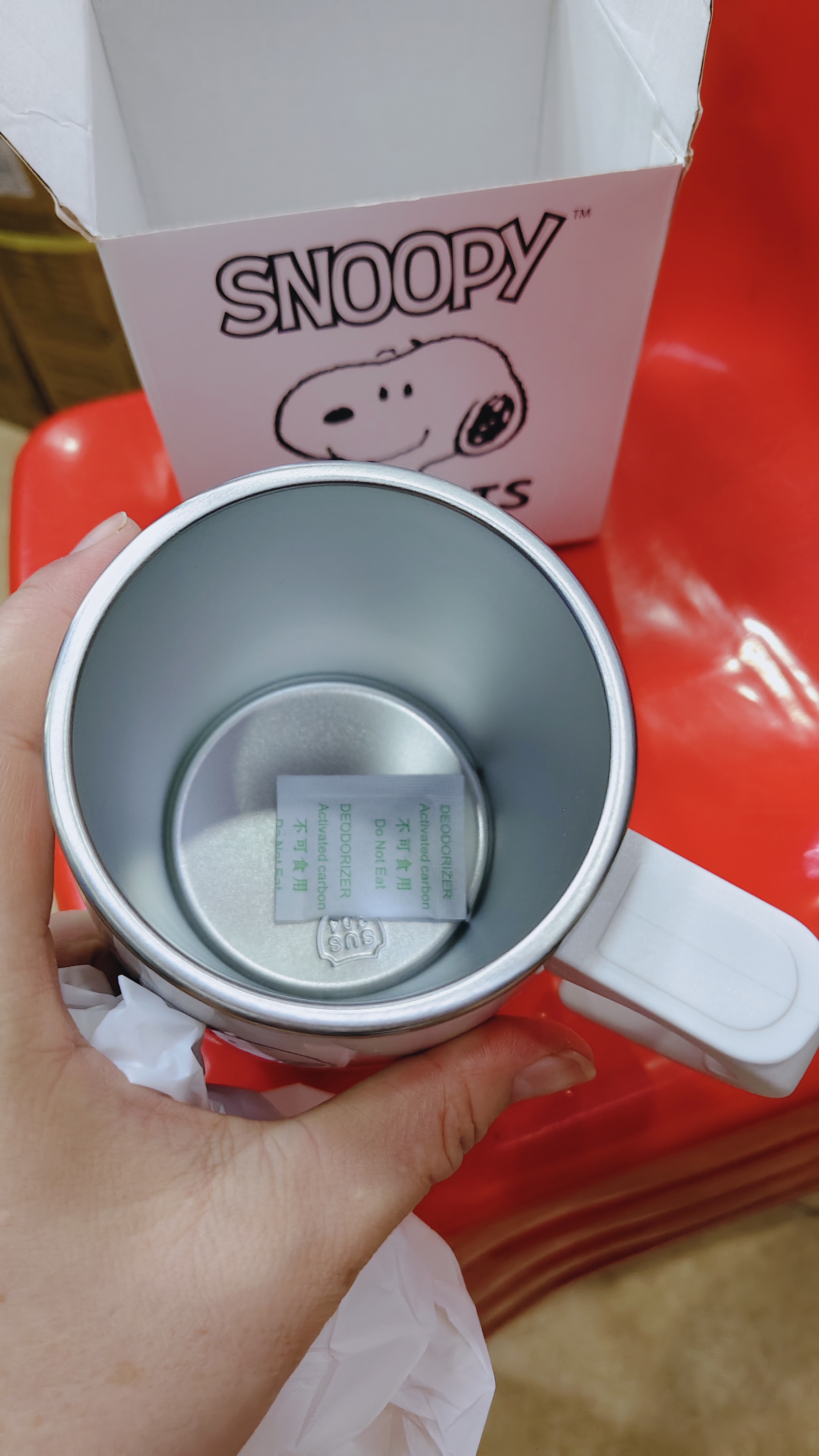 史努比（SNOOPY）马克保温杯带手柄不锈钢办公室保温保冷杯男女高颜值情侣喝水杯子 实拍图