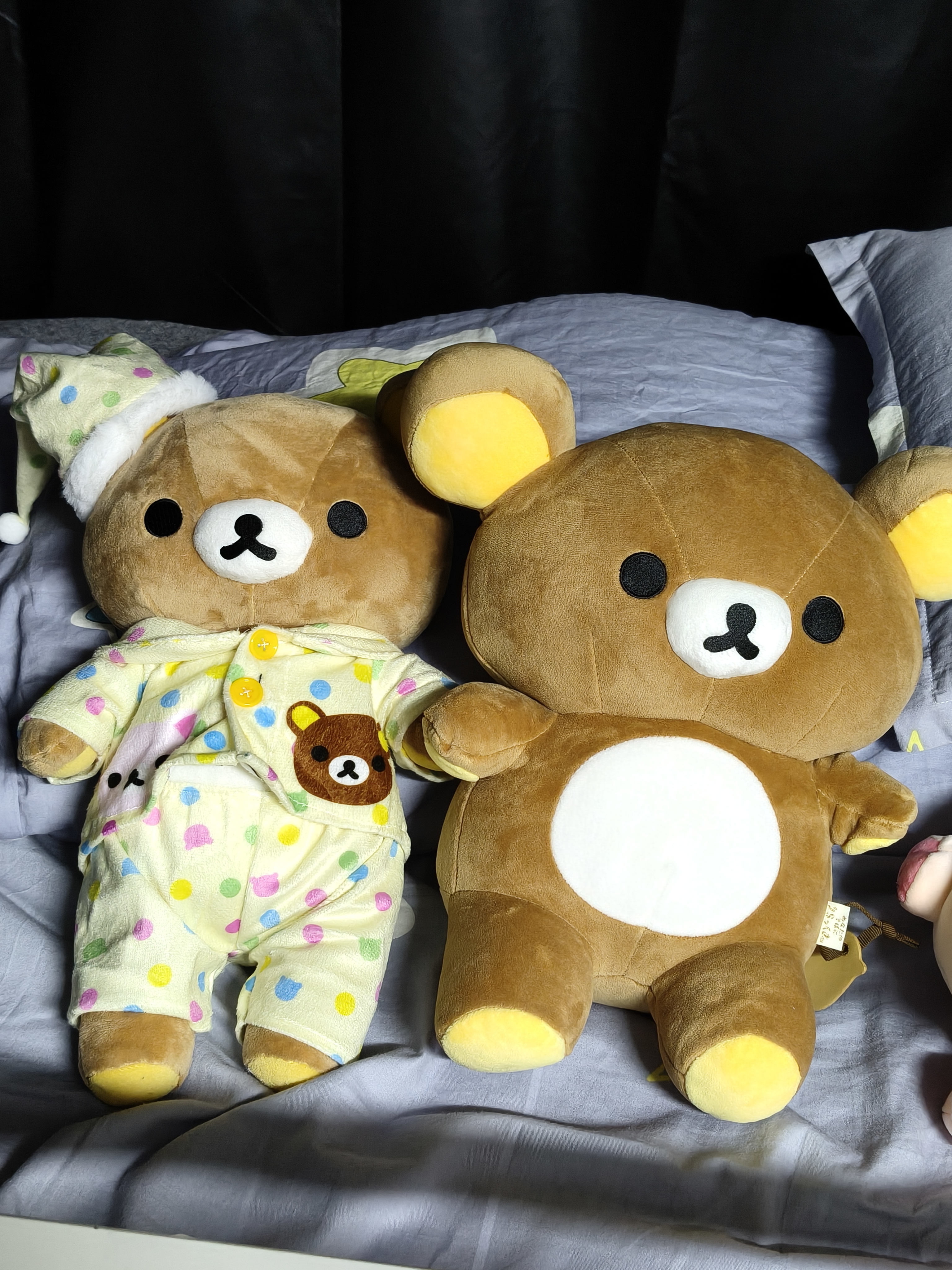 HOOOTTOYS日本正版轻松熊玩偶睡衣可爱毛绒公仔抱枕肥宅轻松熊女友生日礼物 【日版】熊哥M基础玩偶+送睡衣 实拍图