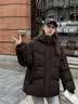 波司登（BOSIDENG）反季秋冬羽绒服商场热卖同款女短款时尚休闲连帽加厚外套 【店长推荐】黑色8056 L 170/92A 体重约120-130斤 实拍图