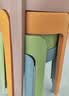 九千谷塑料凳子家用加厚可叠放风车凳现代简约客厅餐桌塑胶椅子4把4239 实拍图