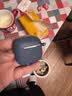 ESCASE适用airpods5保护套苹果五代保护套2026新款无线蓝牙耳机防摔防尘硅胶男女防污耐磨午夜蓝+挂绳 实拍图