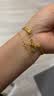 周大生【生日礼物】18K金手链玫瑰金幸运币手饰送女友妈妈 约1.3g 实拍图