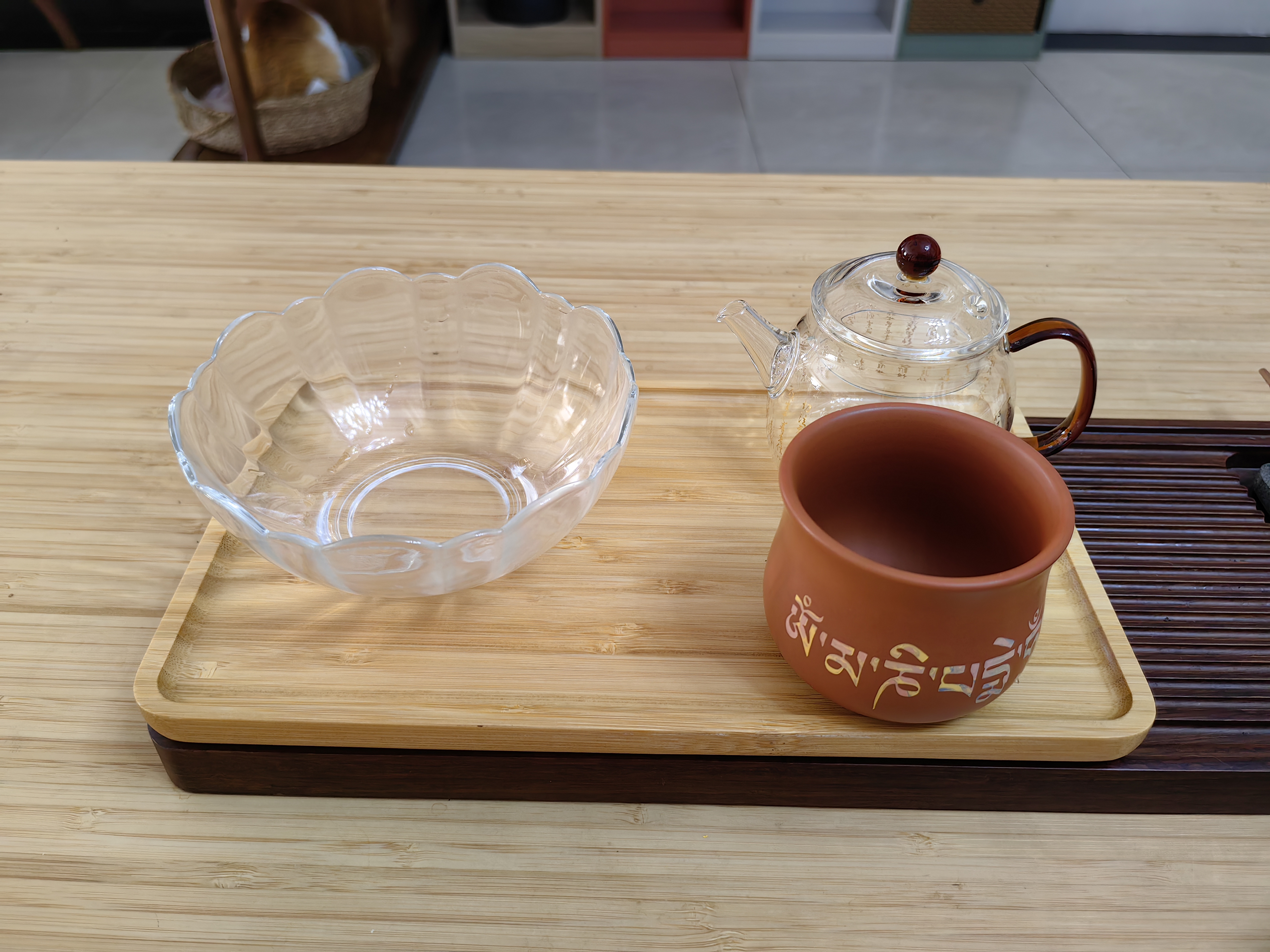雅集竹制茶盘迷你家用长方形茶托盘功夫茶具办公居家茶台配件 实拍图