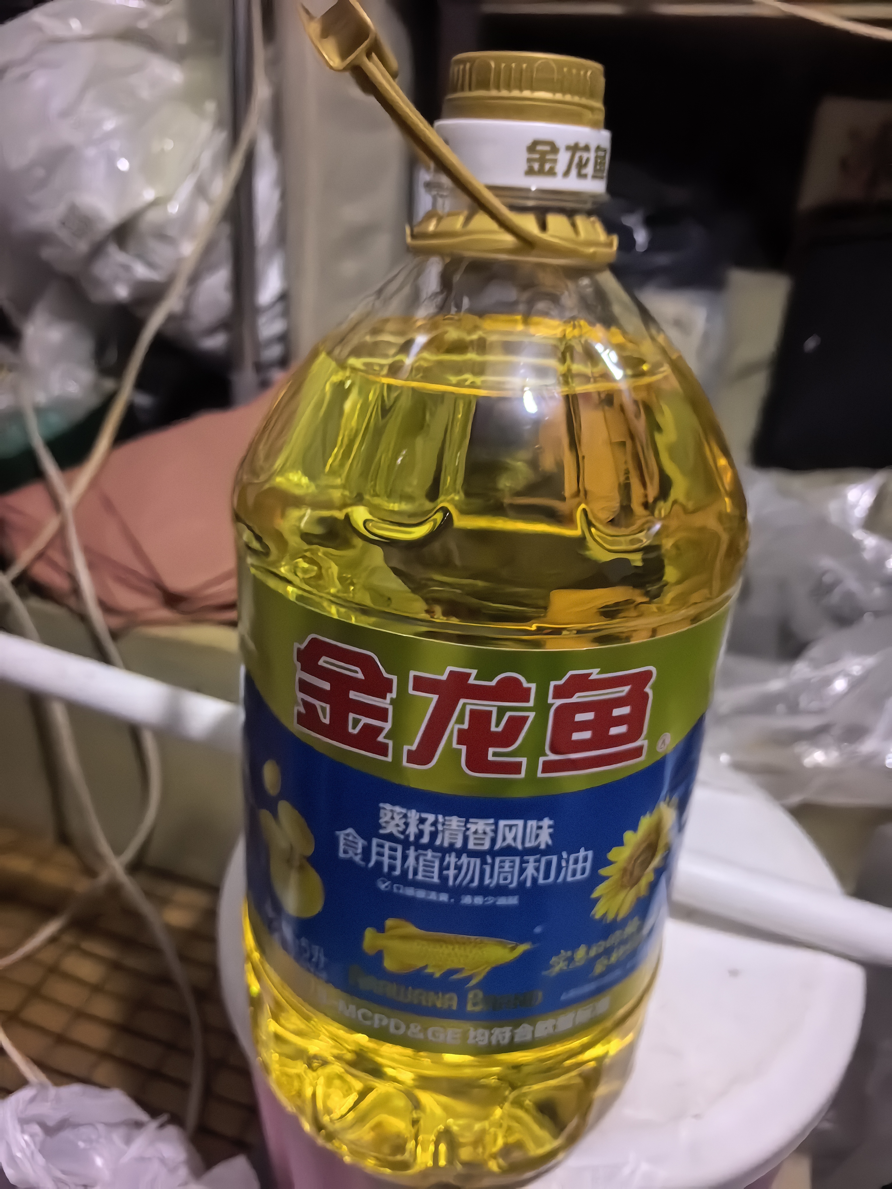 金龙鱼 食用油 葵花籽清香型调和油5L （新老包装随机发货） 实拍图