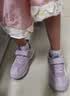 双星女童鞋春秋透气儿童德训鞋网面阿甘小学生跑步女童运动鞋 紫白31 实拍图