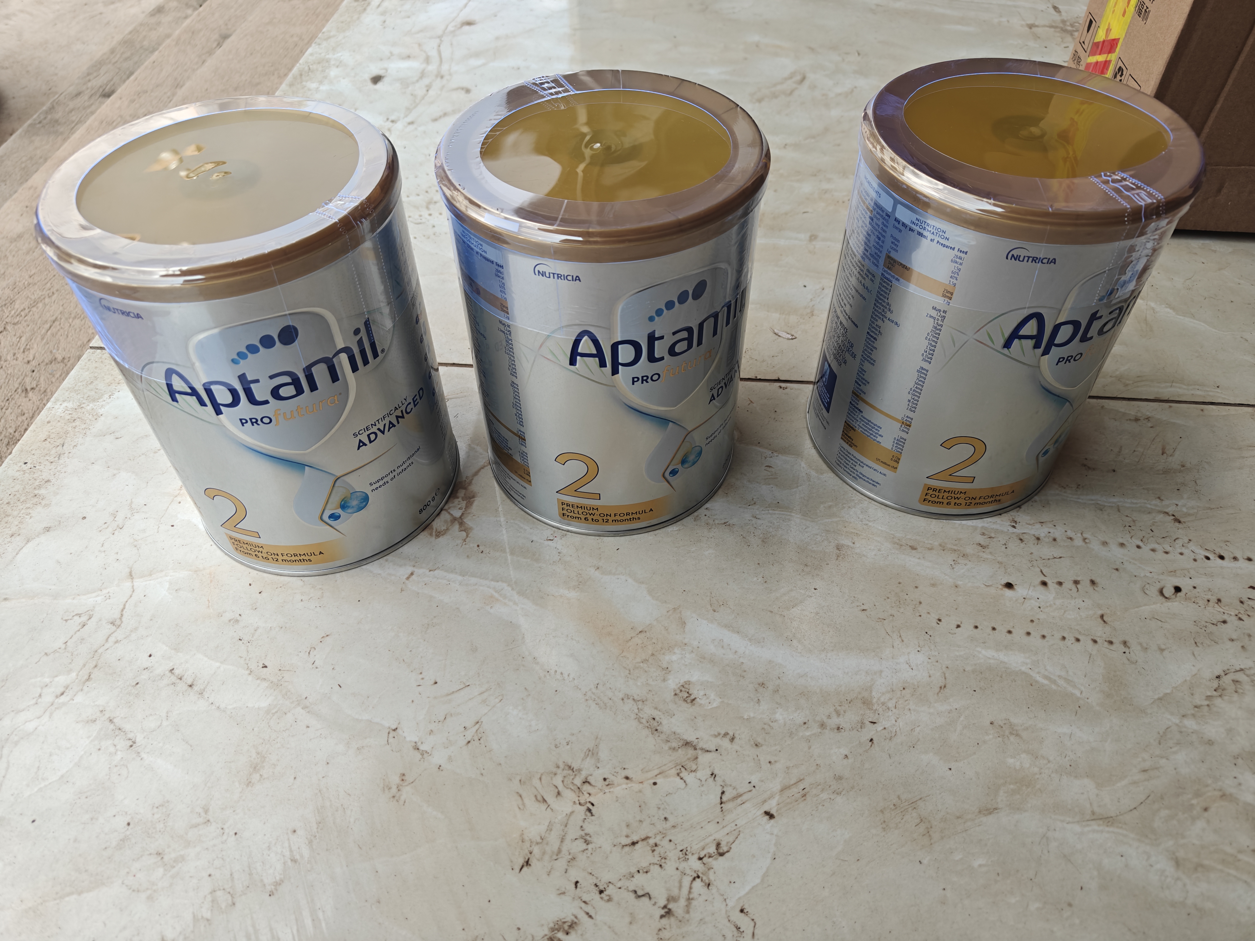 爱他美（Aptamil）澳洲白金版12DHA段叶黄素婴幼儿配方奶粉铂金装0-6月900g新西兰 2段 800g 3罐 【冲1000返40叠大额券】 实拍图