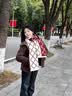 Charm Kendo围巾女秋冬季2026新款保暖围脖披肩氛围感生日新年礼物送女生女友 送女朋友实用老婆 红配米 实拍图