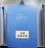 新时达A4文件夹竖式悬挂式夹板挂墙壁竖版本夹子吊挂夹挂钩上翻页库房考勤登记横文件记录收板夹蓝色加厚 实拍图