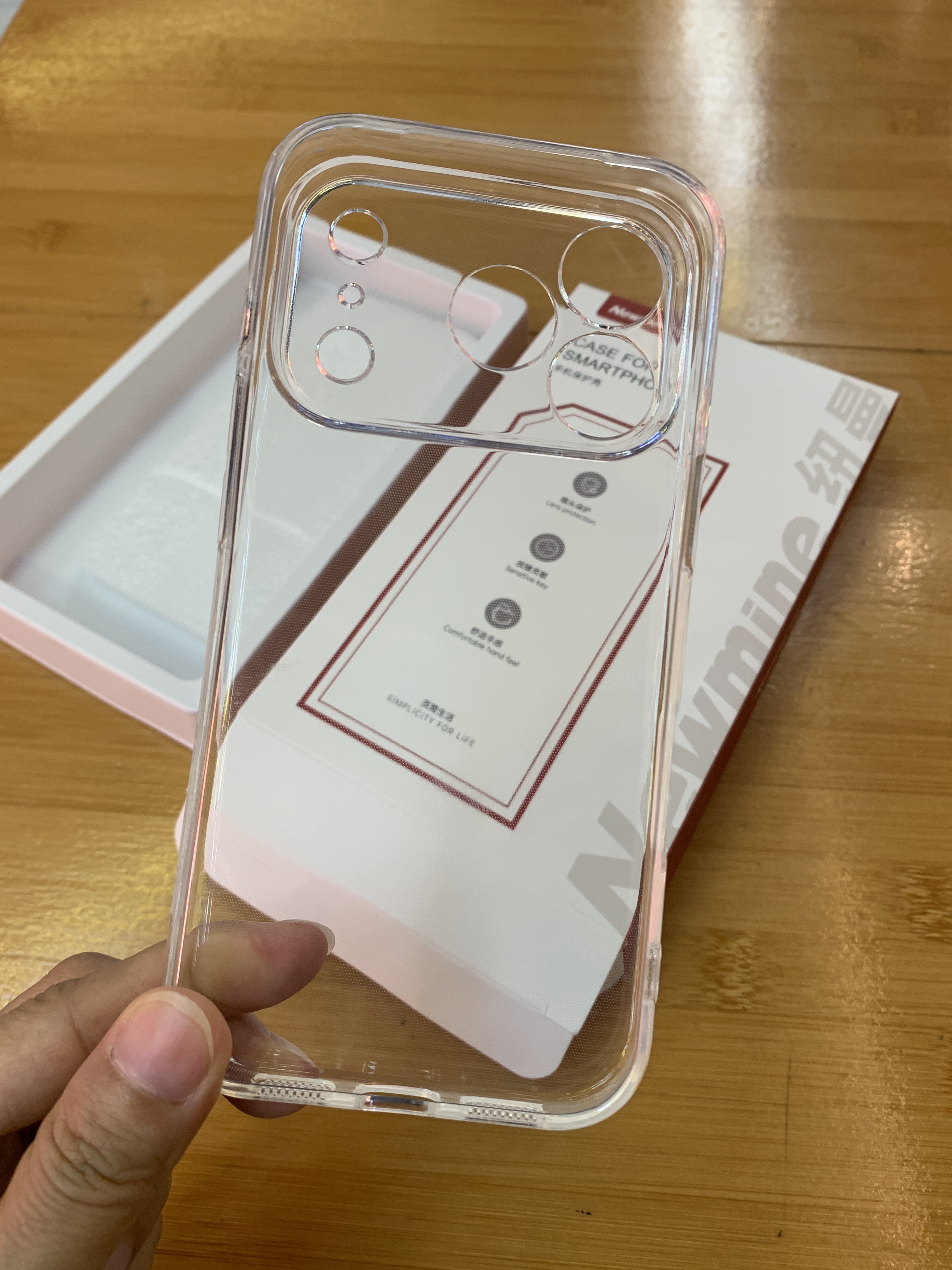 纽曼【还原裸机|相机按键全包】适用iphone18pro手机壳苹果18pro保护套全包透明防摔轻薄散热男女简约 实拍图