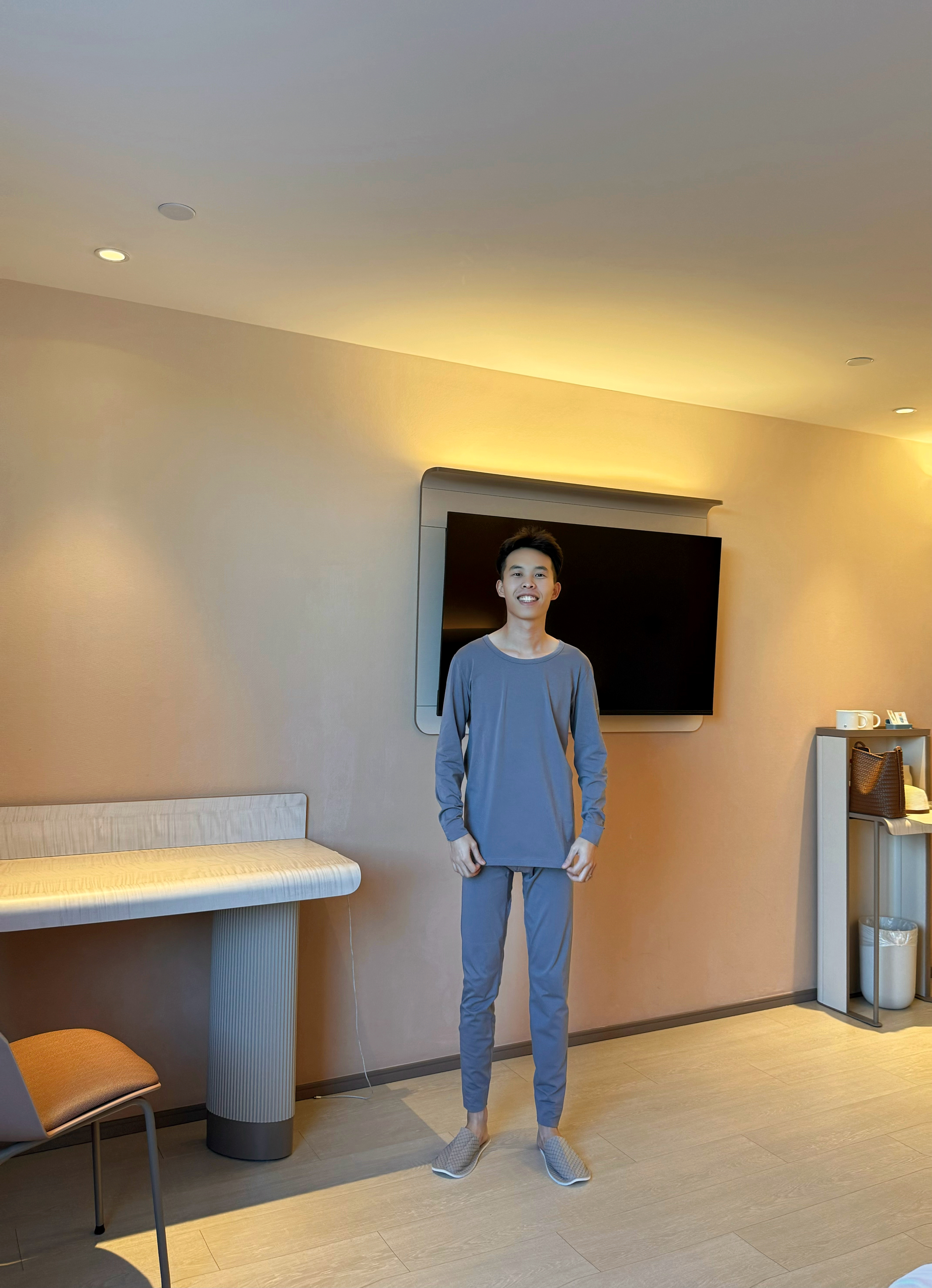 全棉时代保暖内衣男士暖棉棉轻暖秋衣秋裤打底套装26秋新 实拍图