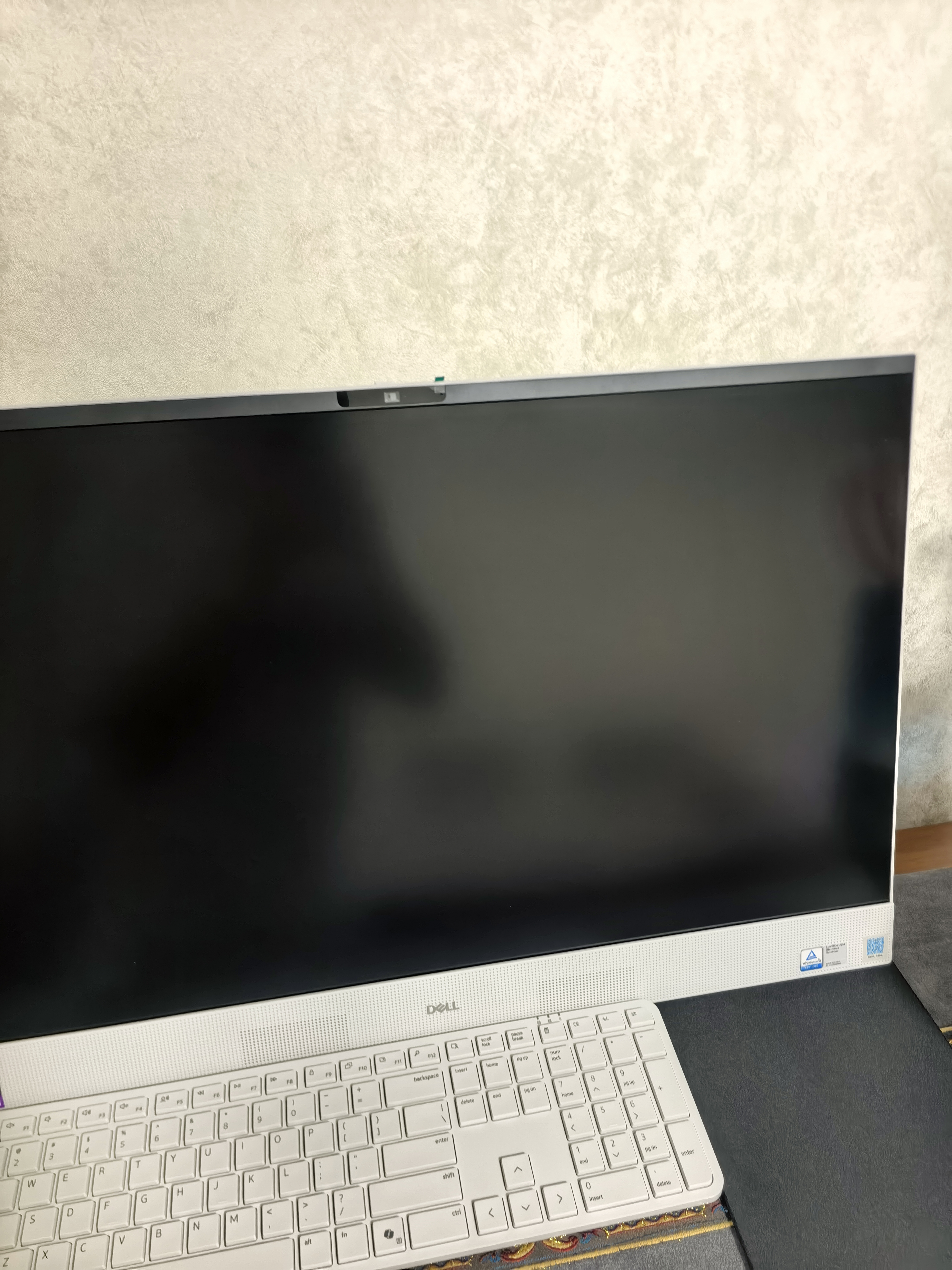 戴尔灵越 新款 高端一体机台式电脑(Ultra7-355 16G 1T 2.5K QHD屏幕)美学白 27护眼大屏 商用办公 实拍图