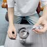 JCZS玻璃茶水分离水杯男士双层耐热摔不烂泡茶保温杯便携商务水杯 静心【双层加厚 真茶水分离】 500ml 实拍图