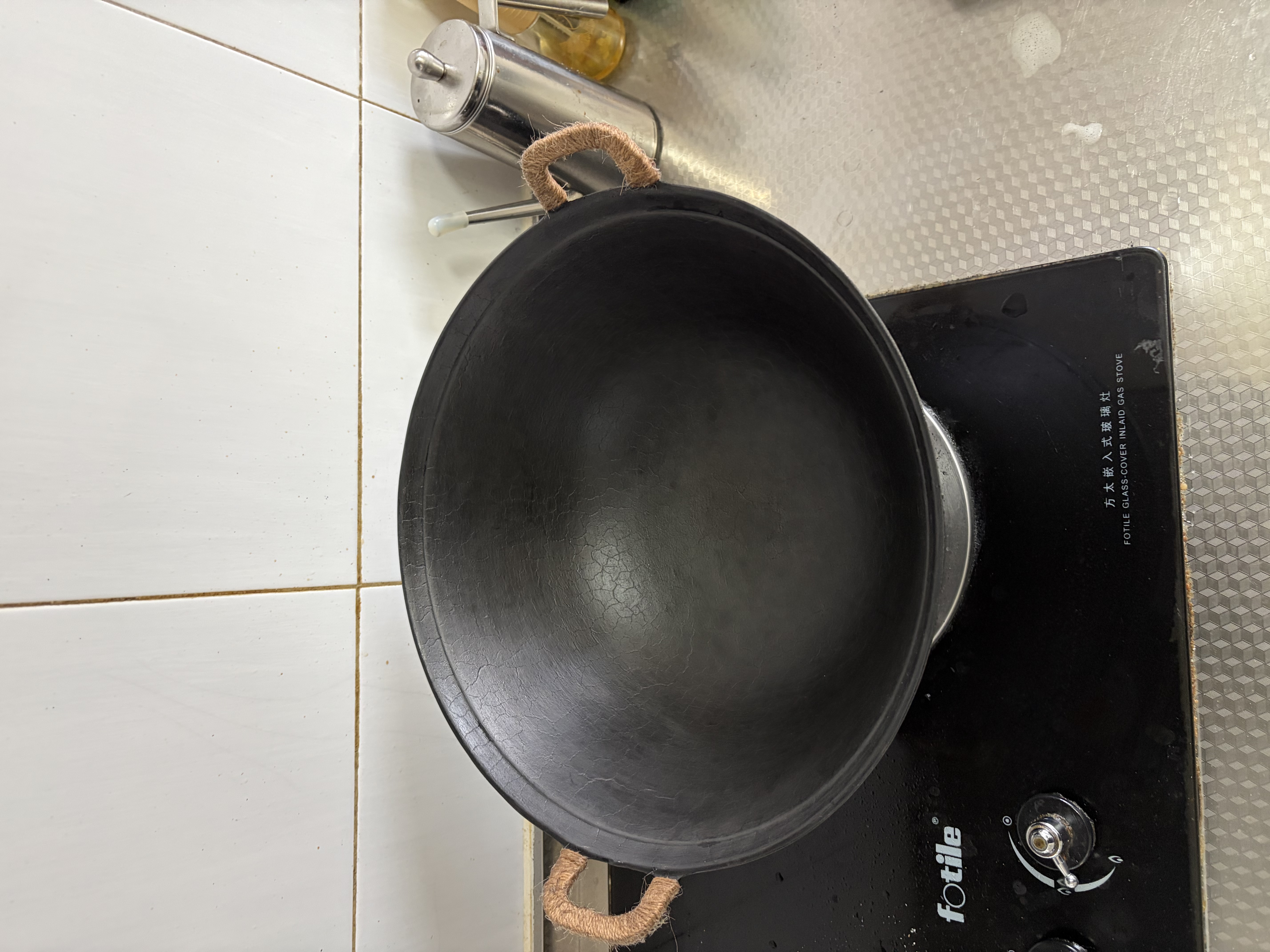 王源吉铁锅炒锅铸铁锅双耳苏锅王老式家用圆底无涂层龟纹大肚炒锅36cm 实拍图