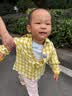 巴拉巴拉童装儿童多彩格纹衬衫2026秋季新款男童女童宝宝长袖翻领休闲外套 实拍图