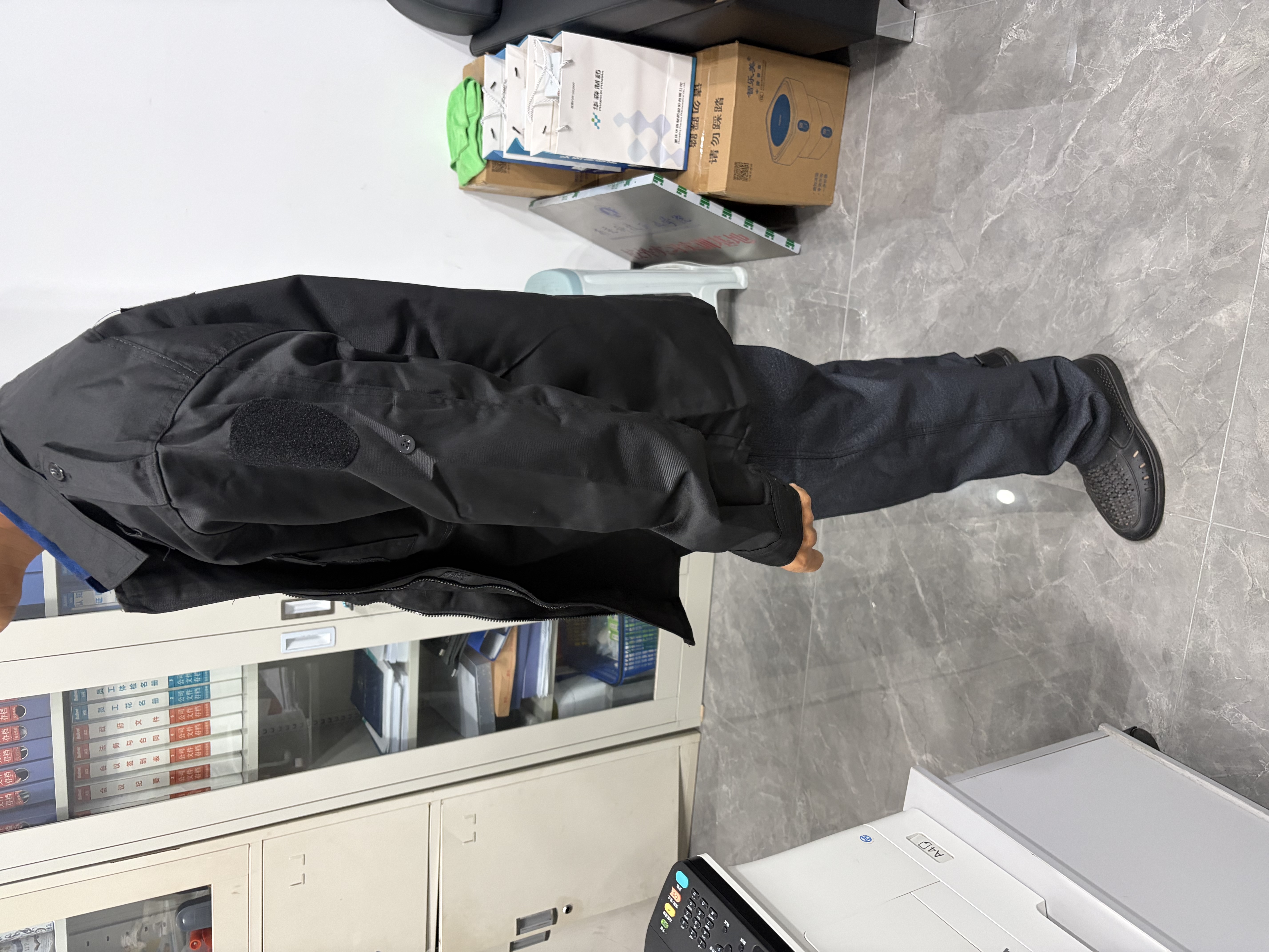 耐典春秋保安服长袖工作服斜纹套装男作训服小区物业保安制服全套175 实拍图