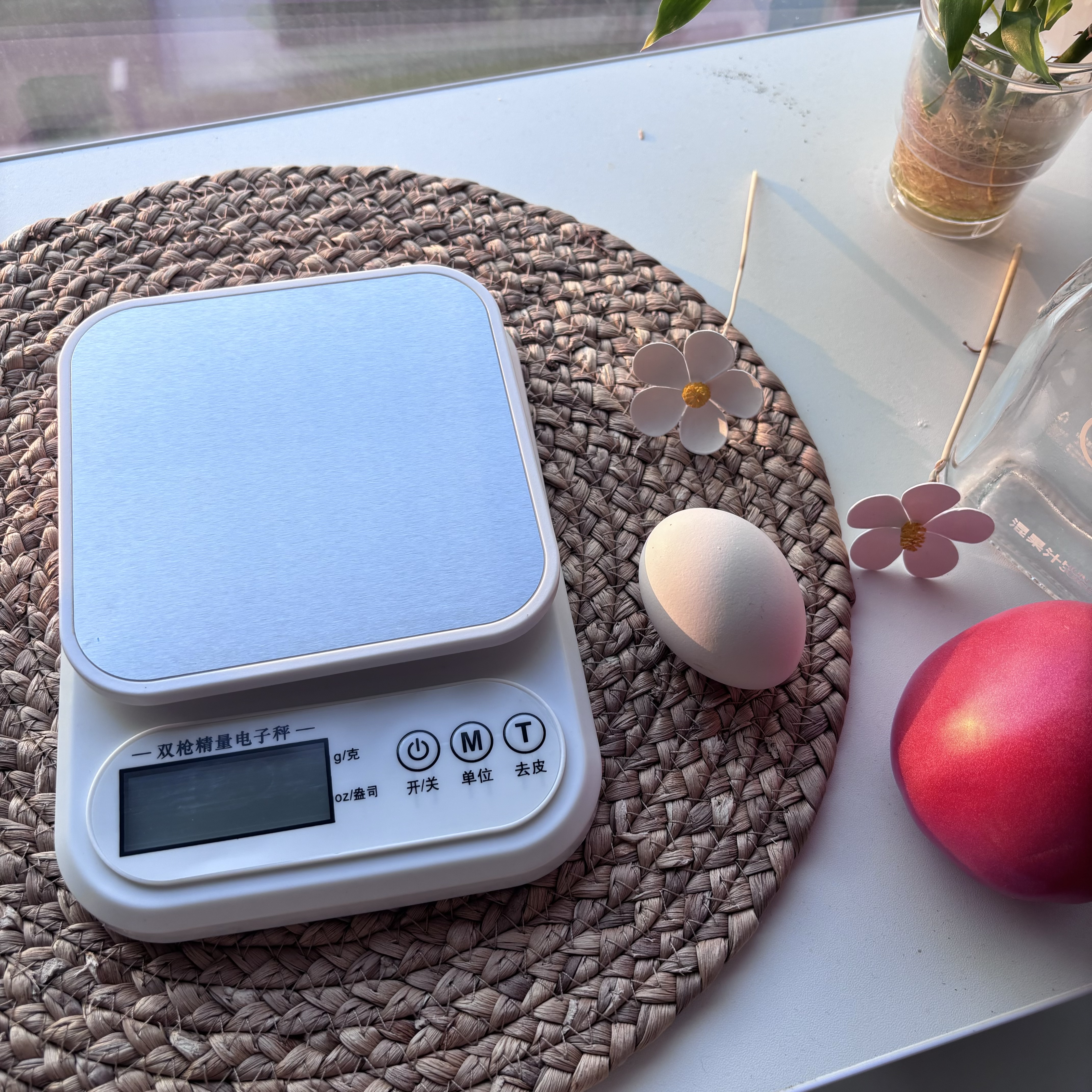 双枪（Suncha）电子秤 厨房秤不锈钢【20斤超大量程】食物秤克称精确到0.1g 实拍图
