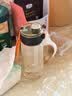 京东京造 水杯 运动大容量儿童吸管杯子学生 【PPSU黄金树脂】黑橙550mL 实拍图