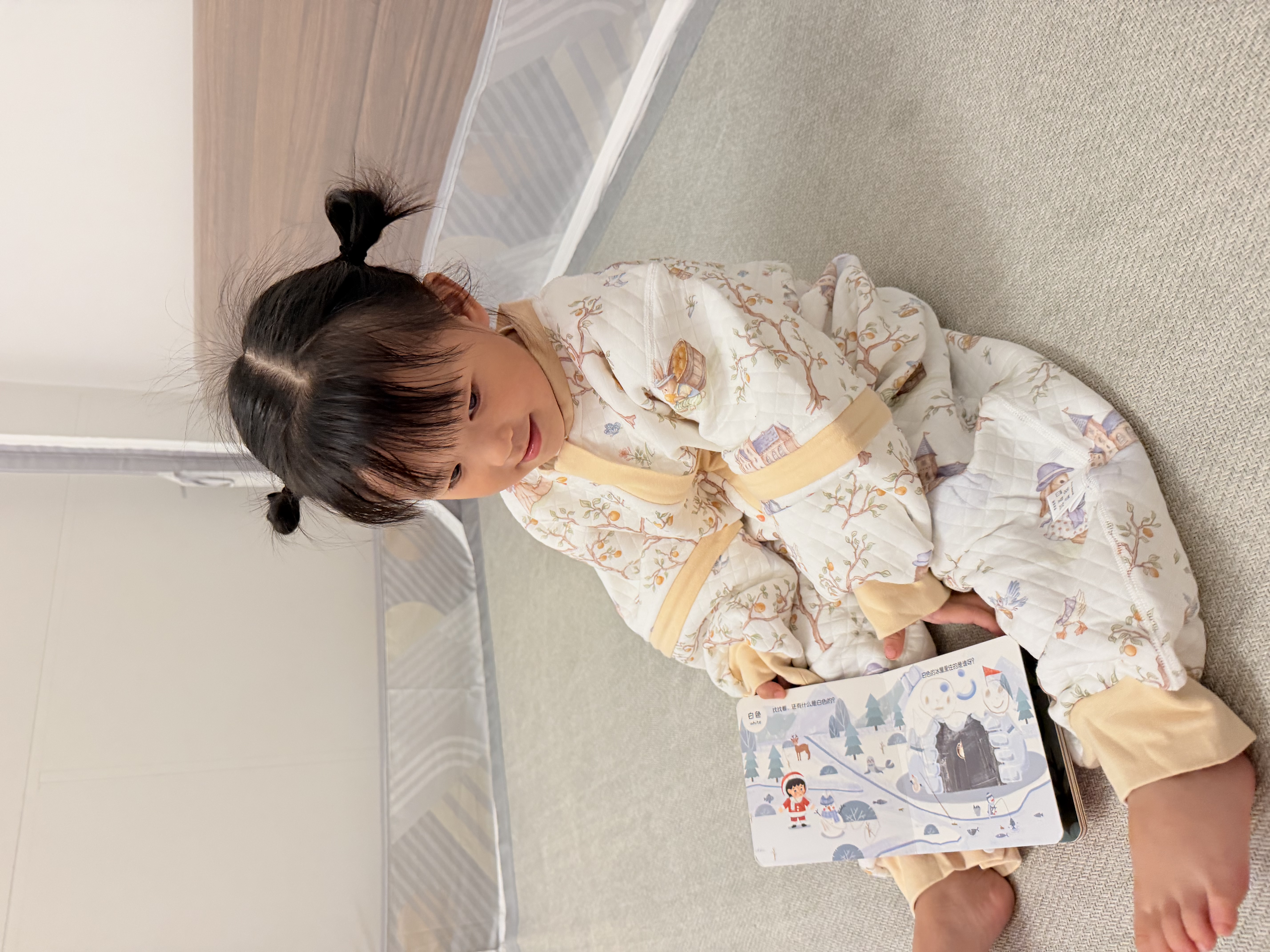 麦格萌婴儿睡袋纯棉恒温秋冬宝宝睡衣防踢被空气层夹棉分腿式睡袋2-4岁 实拍图